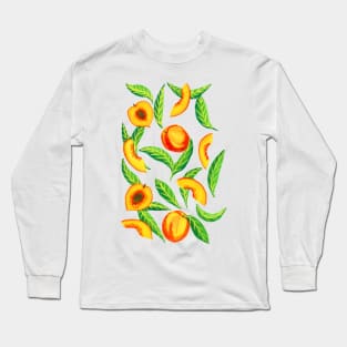 Millions of Peaches in Gouache Long Sleeve T-Shirt